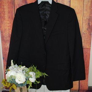 Eisenberg Mens black suit blazer xl